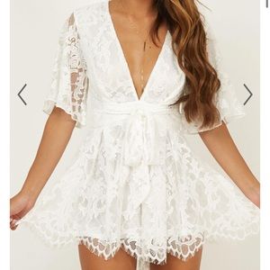 Showpo new world playsuit in white